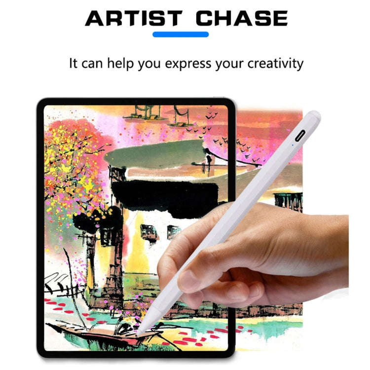 YP0016 Anti-mistouch Magnetic Capacitive Stylus Pen for iPad (White)