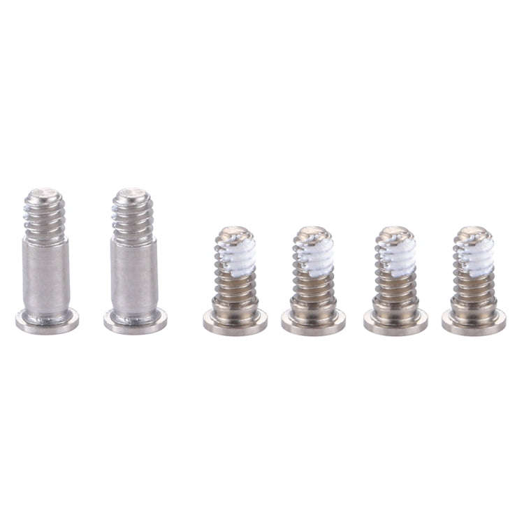 6 in 1 for Macbook Pro 15.4 inch with Touchbar A1707 Computer Case Bottom Cover Screws(Silver)