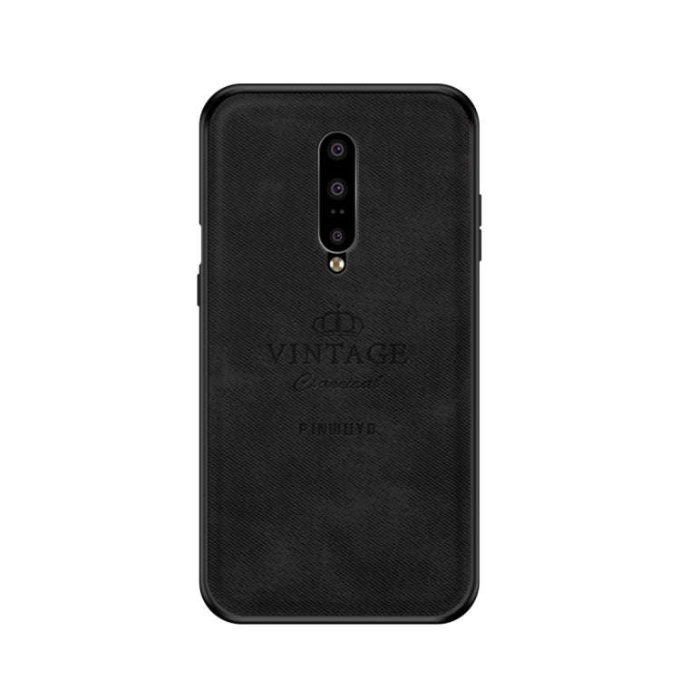 PINWUYO Shockproof Waterproof Full Coverage PC + TPU + Skin Protective Case for OnePlus 7(Black)
