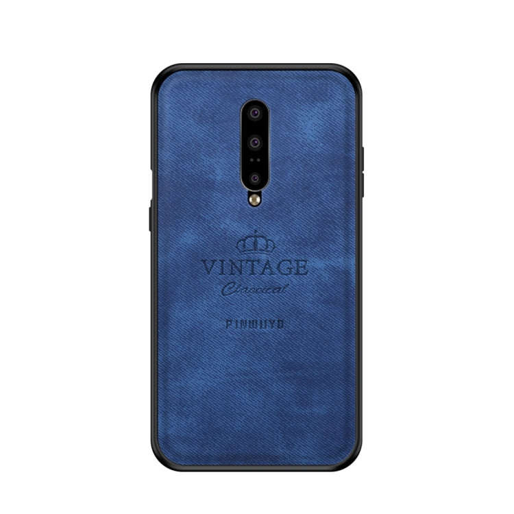 PINWUYO Shockproof Waterproof Full Coverage PC + TPU + Skin Protective Case for OnePlus 7(Blue)