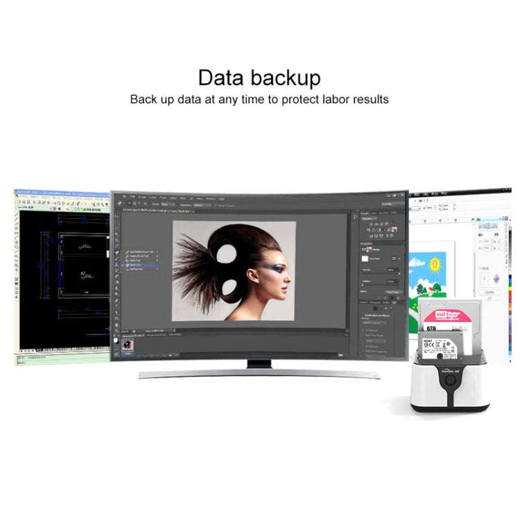 Blueendless 2.5 / 3.5 inch SATA USB 3.0 2 Bay Hard Drive Dock (EU Plug)