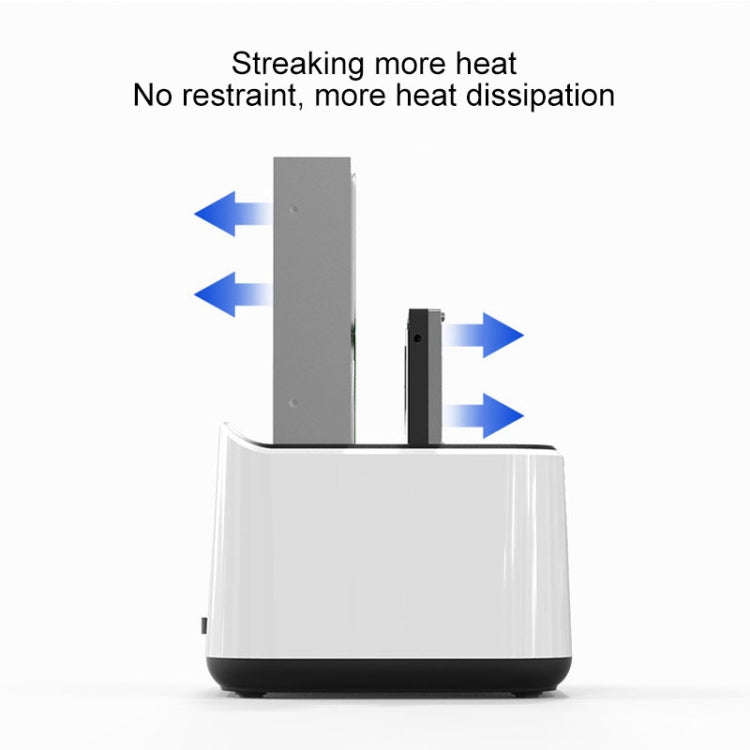 Blueendless 2.5 / 3.5 inch SATA USB 3.0 2 Bay Hard Drive Dock (EU Plug)