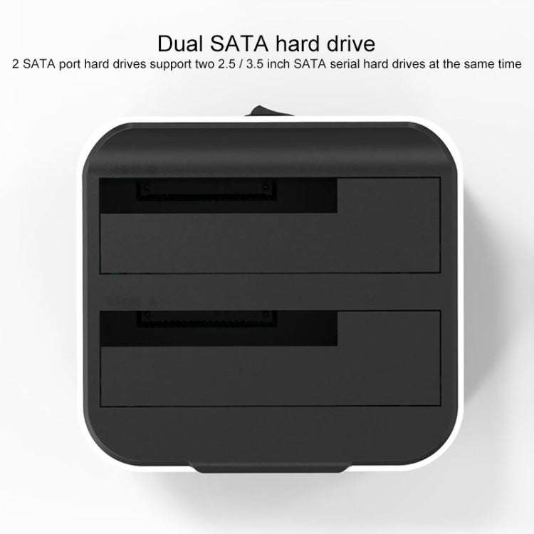 Blueendless 2.5 / 3.5 inch SATA USB 3.0 2 Bay Hard Drive Dock (EU Plug)