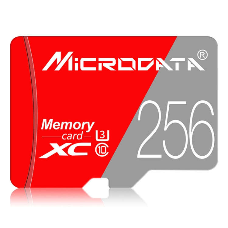 MICRODATA 256GB Class10 Red and Grey TF(Micro SD) Memory Card