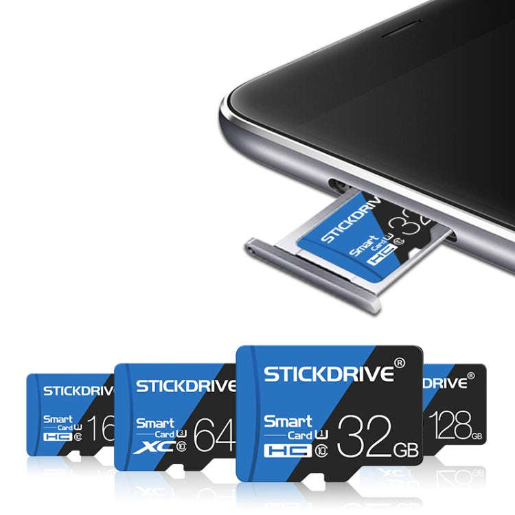 STICKDRIVE 128GB High Speed U3 Blue and Black TF(Micro SD) Memory Card