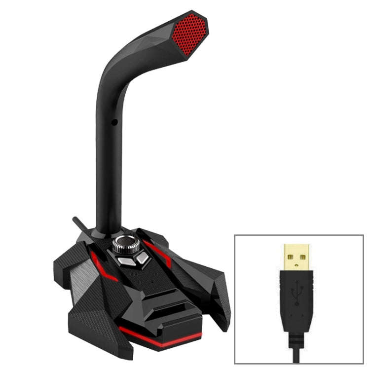 GK Desktop Omnidirectional USB Wired Dual Mic Condenser Microphone, Built-in Sound Card, Compatib...