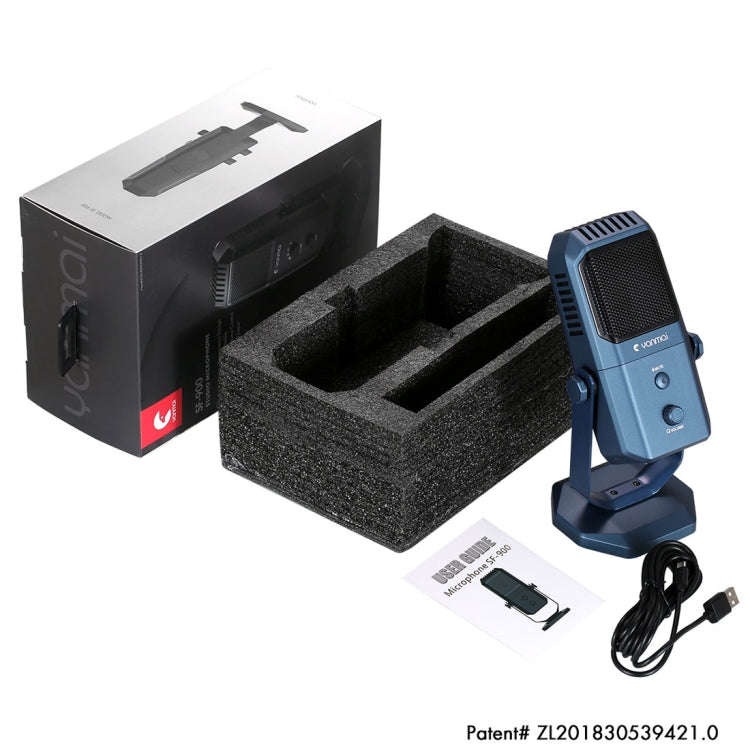 Yanmai SF-900 Multi-function Four Directivity Studio Recording Condenser Microphone with Desktop ...