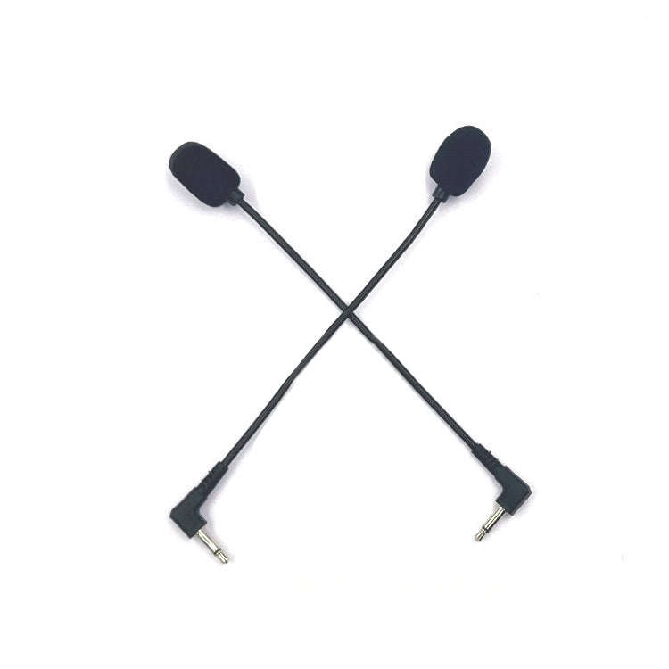 ZJ033MR-03 17cm Mono 3.5mm Angle Head Plug Gaming Headset Sound Card Live Microphone