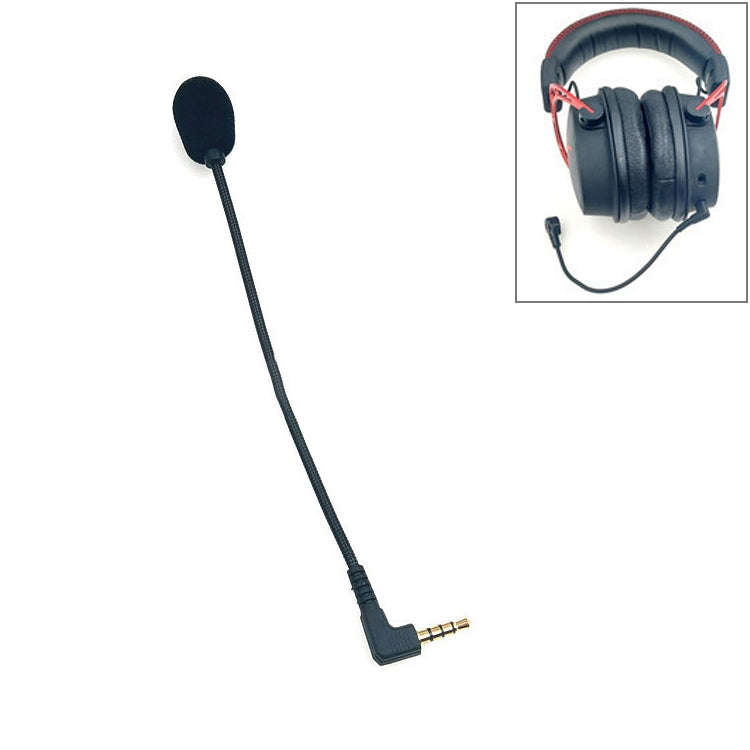 ZJ033MR-03 17cm 4 Level Pin 3.5mm Angle Head Plug Gaming Headset Sound Card Live Microphone