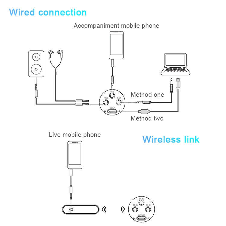 Original Lenovo UM20-U K Song Wireless Digital Microphone Live Recording Equipment with Wireless ...