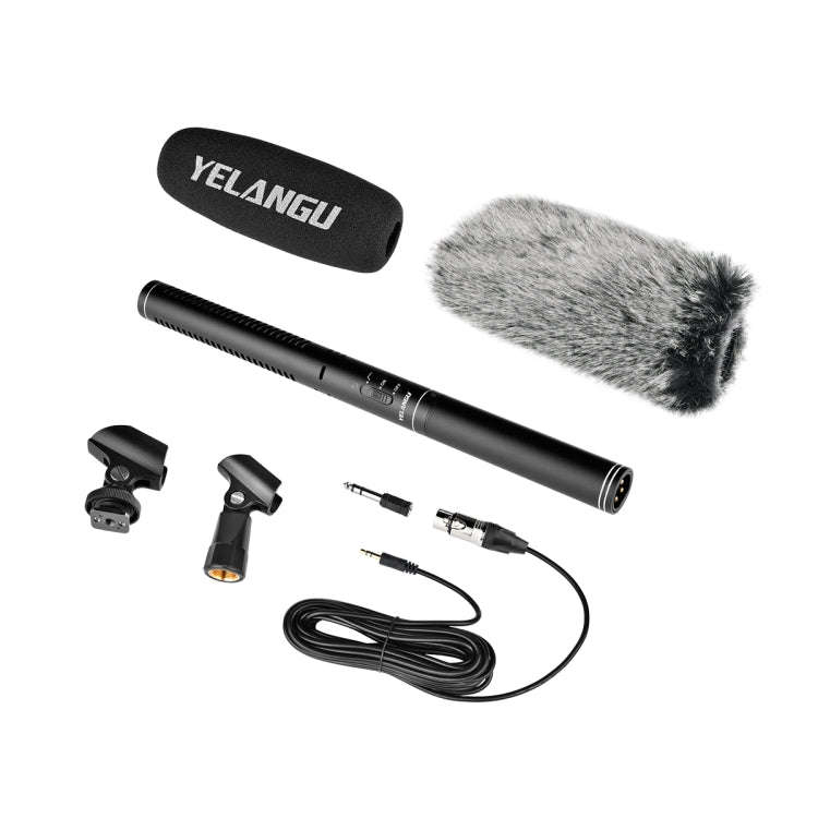 YELANGU YLG9933A MIC07 Professional Interview Condenser Video Shotgun Microphone with 6.5mm Audio...