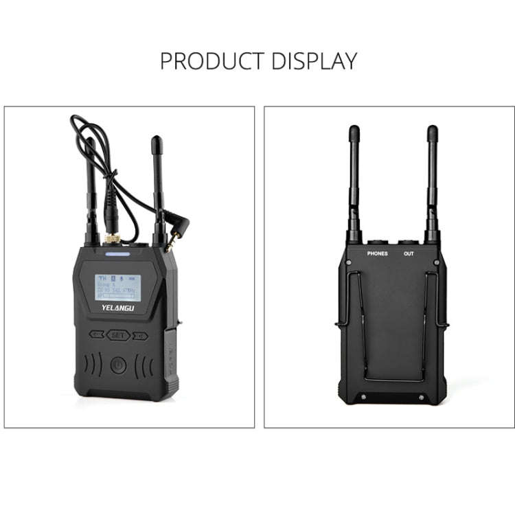 YELANGU YLG9929C MX4 Dual-Channel 100CH UHF Wireless Microphone System with Transmitter and Recei...