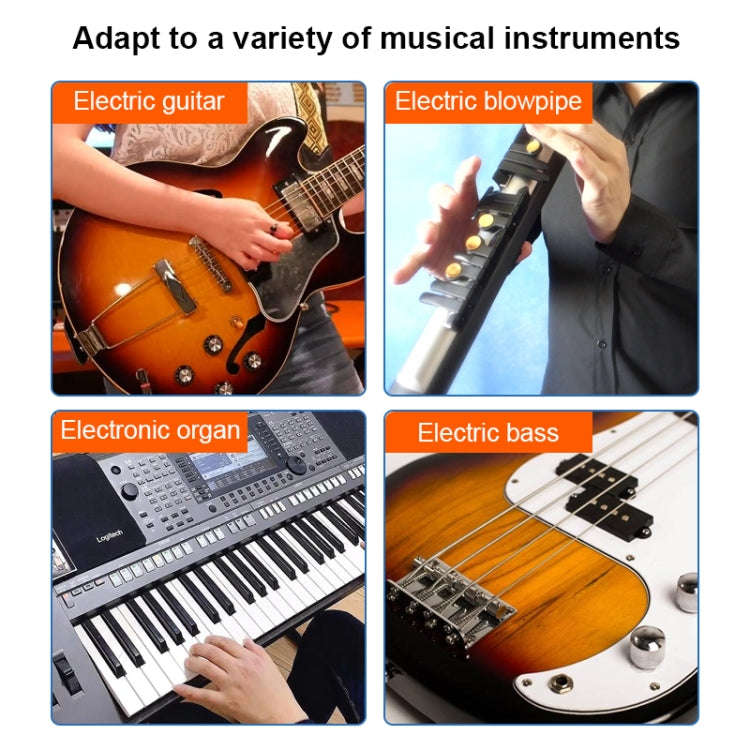 Measy AU688-U 20 Channels Wireless Guitar System Rechargeable Musical Instrument Transmitter Rece...
