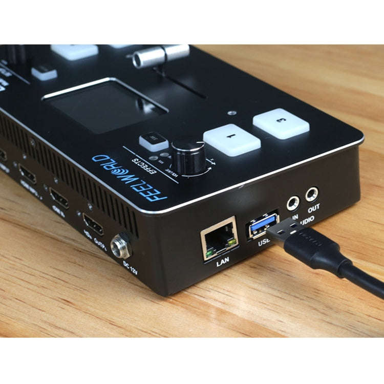 FEELWORLD LIVEPRO L1 Multi-camera Media Live Broadcast 4-Channel Live Production Switcher with 2....