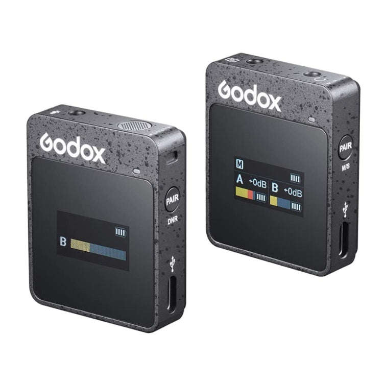 Godox MoveLink II M1 Wireless Lavalier Microphone System with Transmitters and Receiver for DSLR ...