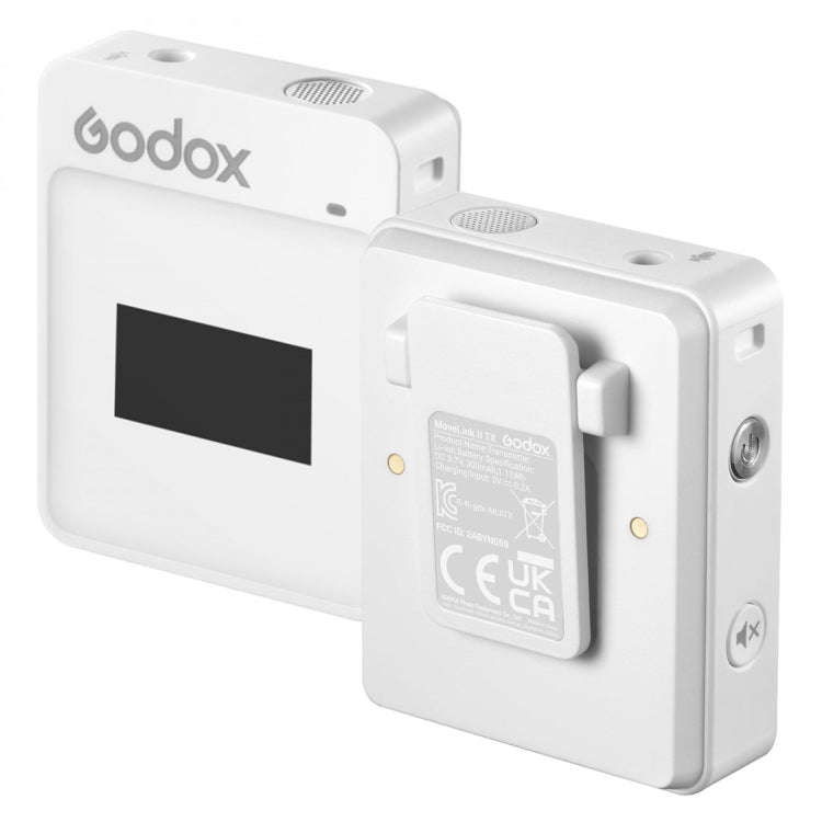 Godox MoveLink II M1 Wireless Lavalier Microphone System with Transmitters and Receiver for DSLR ...