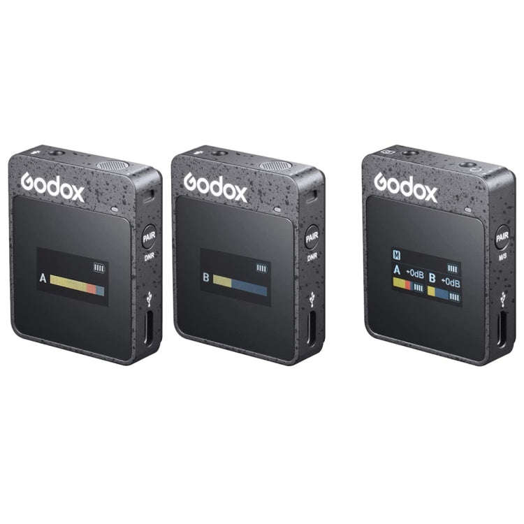 Godox MoveLink II M2 Wireless Lavalier Microphone System with 2 Transmitters and 1 Receiver for D...
