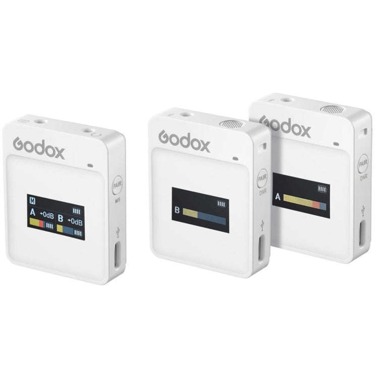 Godox MoveLink II M2 Wireless Lavalier Microphone System with 2 Transmitters and 1 Receiver for D...