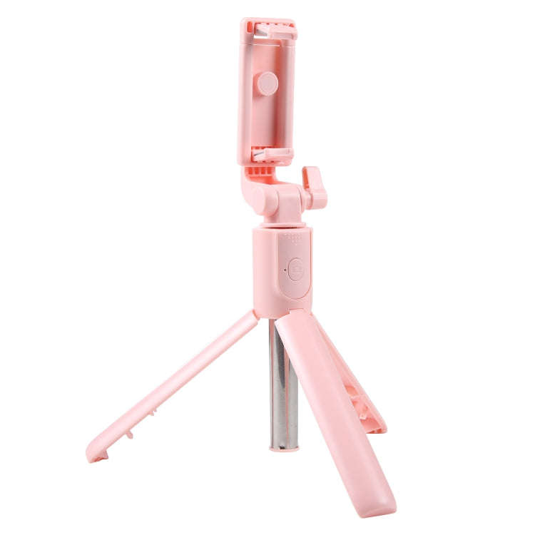 R1 Multifunctional Bluetooth Tripod Selfie Stick (Pink)
