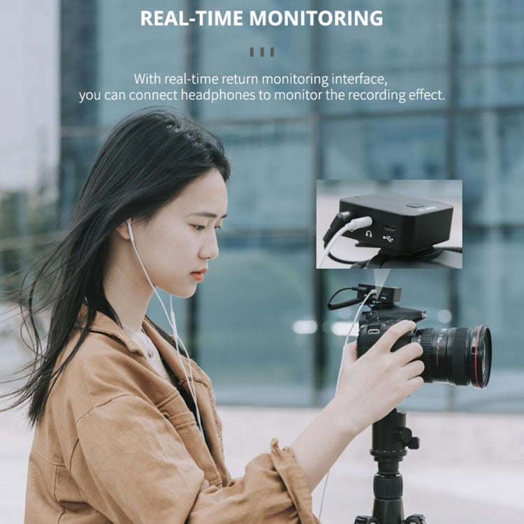 YELANGU MX5S 2.4G Live Broadcast Interview Wireless Recording Camera Microphone, 1 Receiver to 2 ...