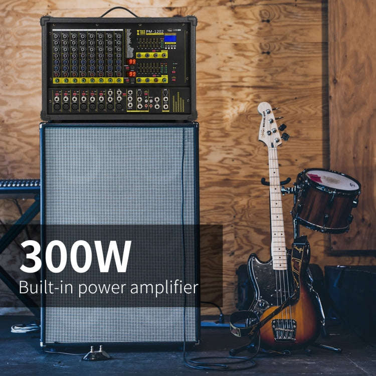 XTUGA PM1202 900W 10 Channel Stage Power Mixer 24Bit Multil-FX Processor Dual 99 DSP Effect DJ Am...