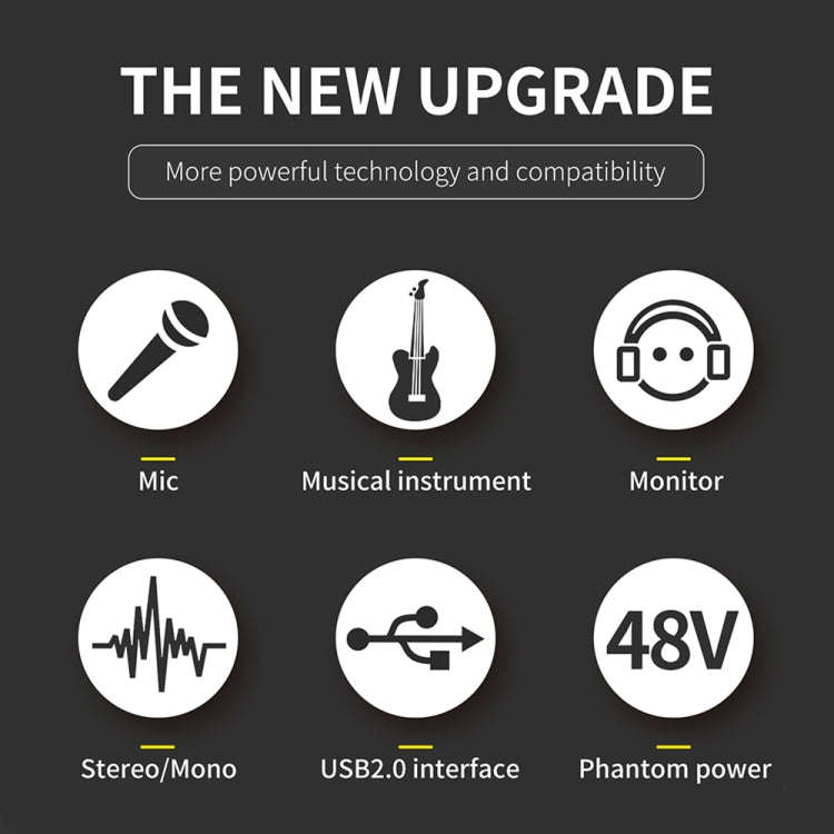 XTUGA E22 Audio Interface Professional Sound Card