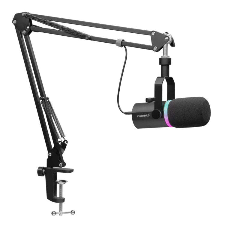 FEELWORLD PM1-AS XLR/USB Dynamic Microphone for Podcasting Recording Gaming Live Streaming with B...