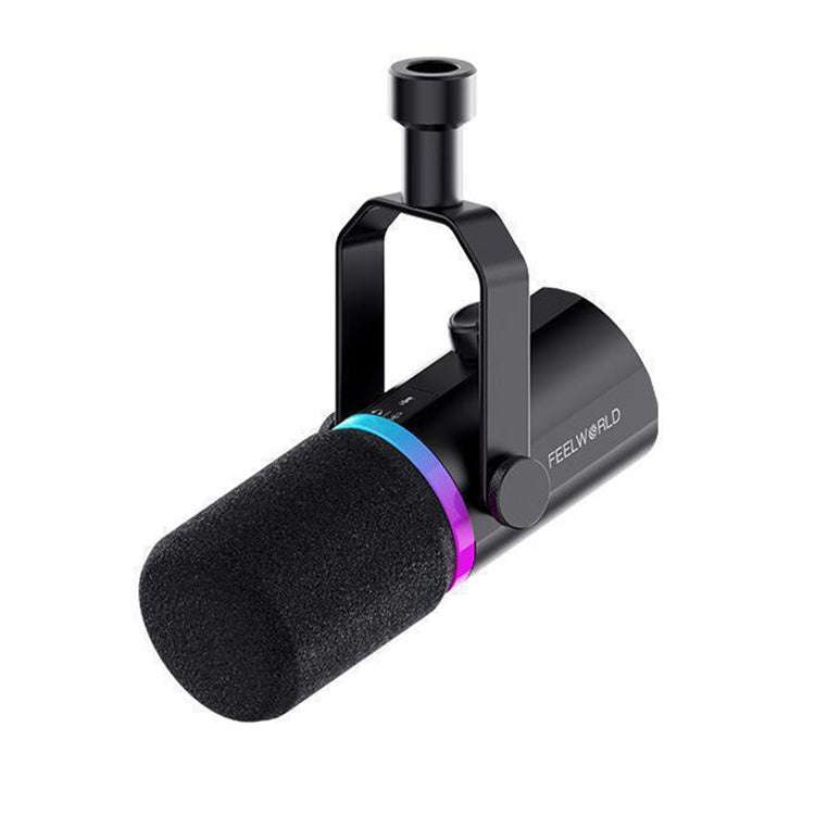 FEELWORLD PM1 XLR/USB Dynamic Microphone for Podcasting Recording Gaming Live Streaming (Black)