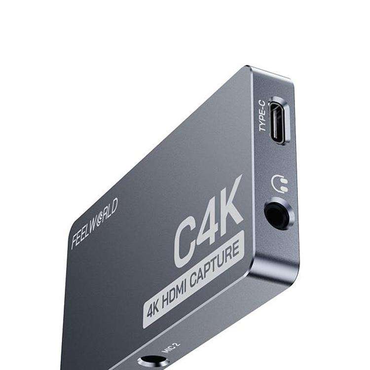 FEEWORLD C4K Video Capture 4K HDMI 60Hz In and Out USB-C Plug and Play for Streaming Gaming Video...