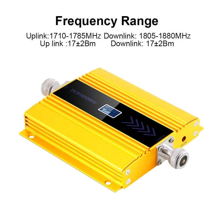 DCS-LTE 4G Phone Signal Repeater Booster, AU Plug(Gold)