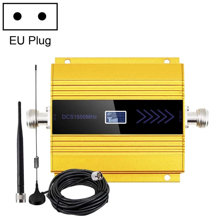 DCS-LTE 4G Phone Signal Repeater Booster, EU Plug(Gold)