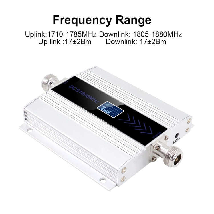 DCS-LTE 4G Phone Signal Repeater Booster, UK Plug(Silver)
