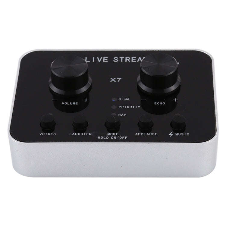 X7 Live Broadcast Audio USB Headset Microphone Webcast Entertainment Streamer Sound Card for Phon...