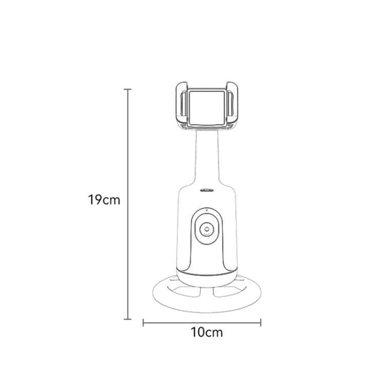 Yesido SF15 Intelligent Face Recognition 360-degree Rotating PTZ Shooting Holder (Black)