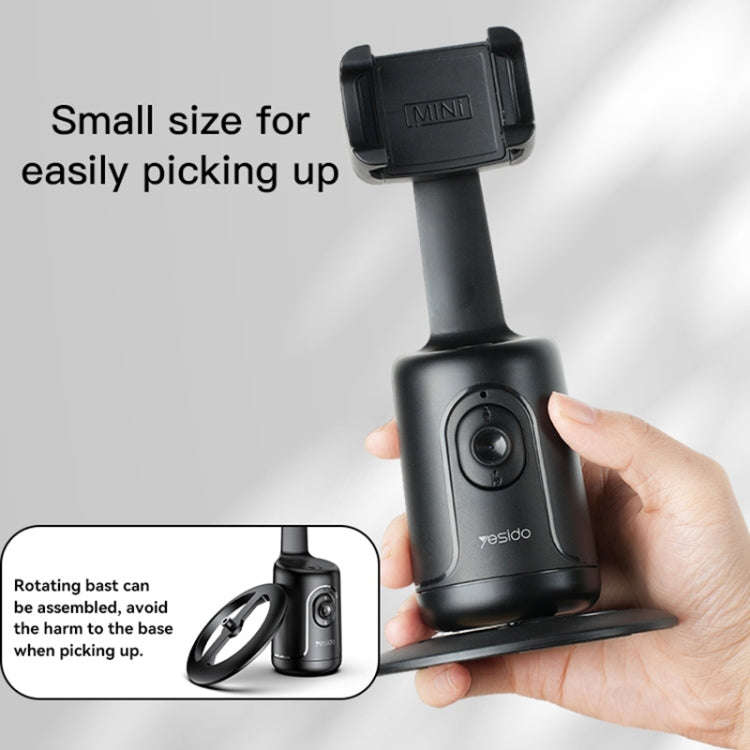 Yesido SF15 Intelligent Face Recognition 360-degree Rotating PTZ Shooting Holder (Black)