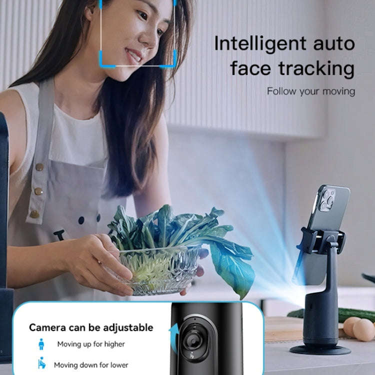 Yesido SF15 Intelligent Face Recognition 360-degree Rotating PTZ Shooting Holder (Black)