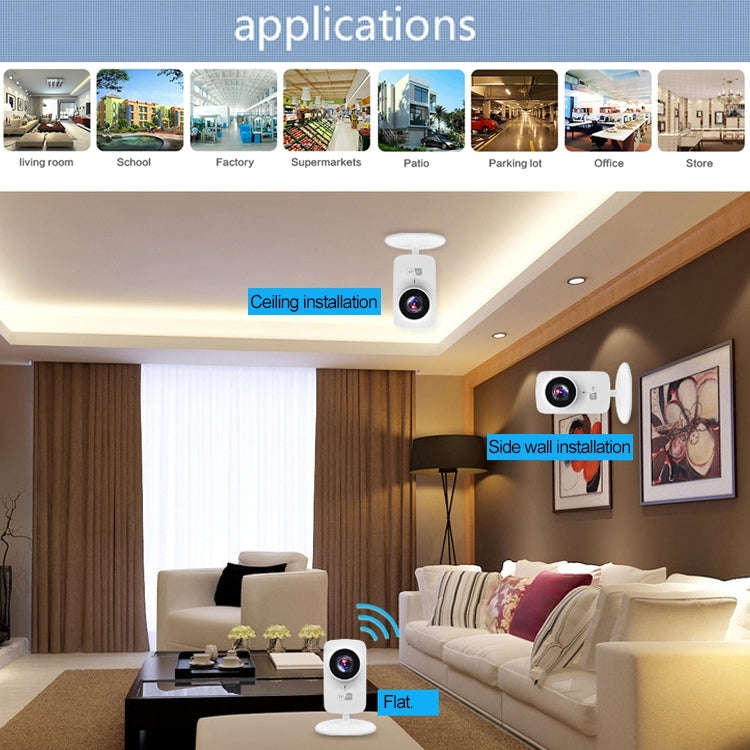 JD-C8310-S1 1.0MP Two-Way Audio Smart Wireless Wifi IP Camera, Support Motion Detection & Infrare...