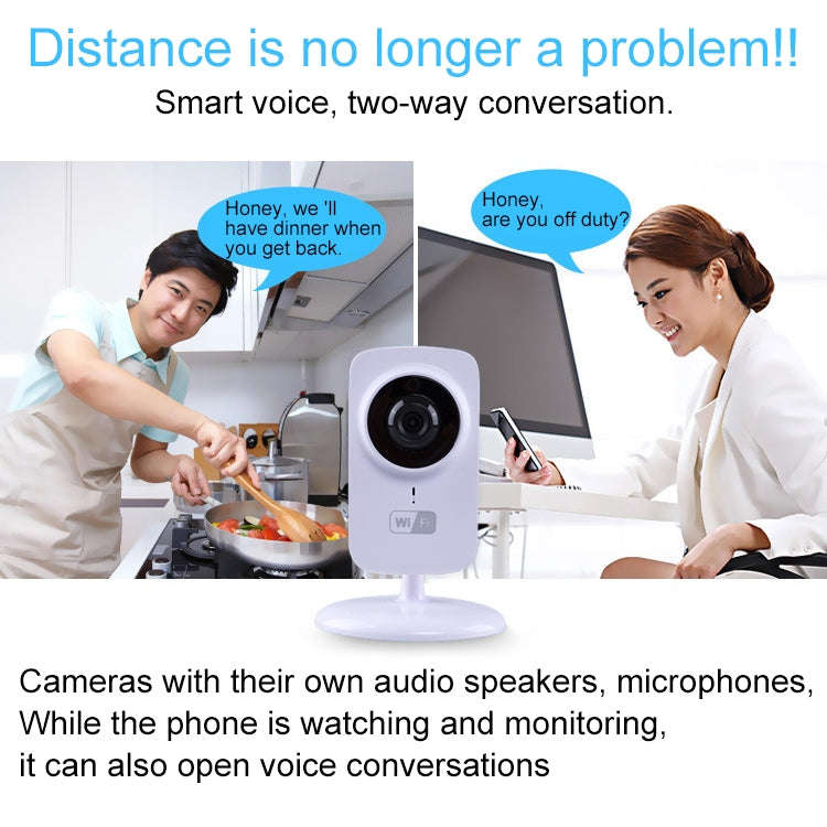 JD-C8310-S1 1.0MP Two-Way Audio Smart Wireless Wifi IP Camera, Support Motion Detection & Infrare...