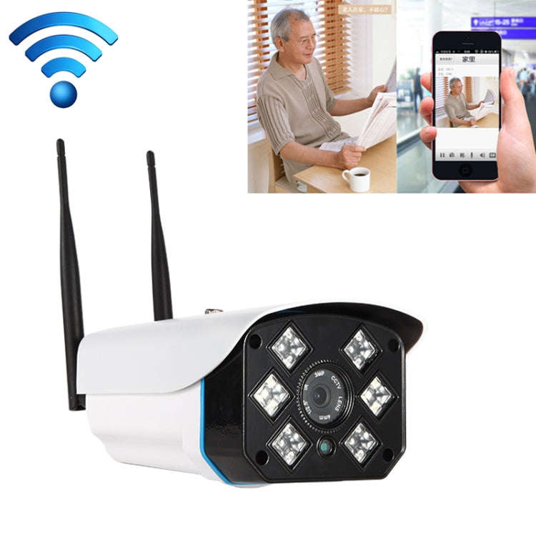 J-06 Indoor and Outdoor 1.0MP Wireless Wifi IP IR Camera, Support Infrared Night Vision / Motion ...