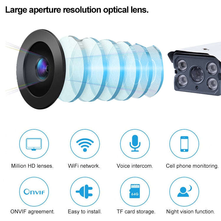 J-01100 1.0MP Smart Wireless Wifi IP Camera, Support Motion Detection & Infrared Night Vision & T...