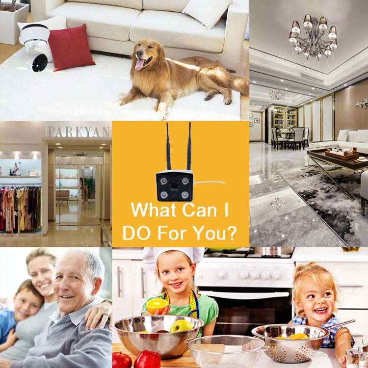 J-02130 1.3MP Dual Antenna Smart Wireless Wifi IP Camera, Support Infrared Night Vision & TF Card...