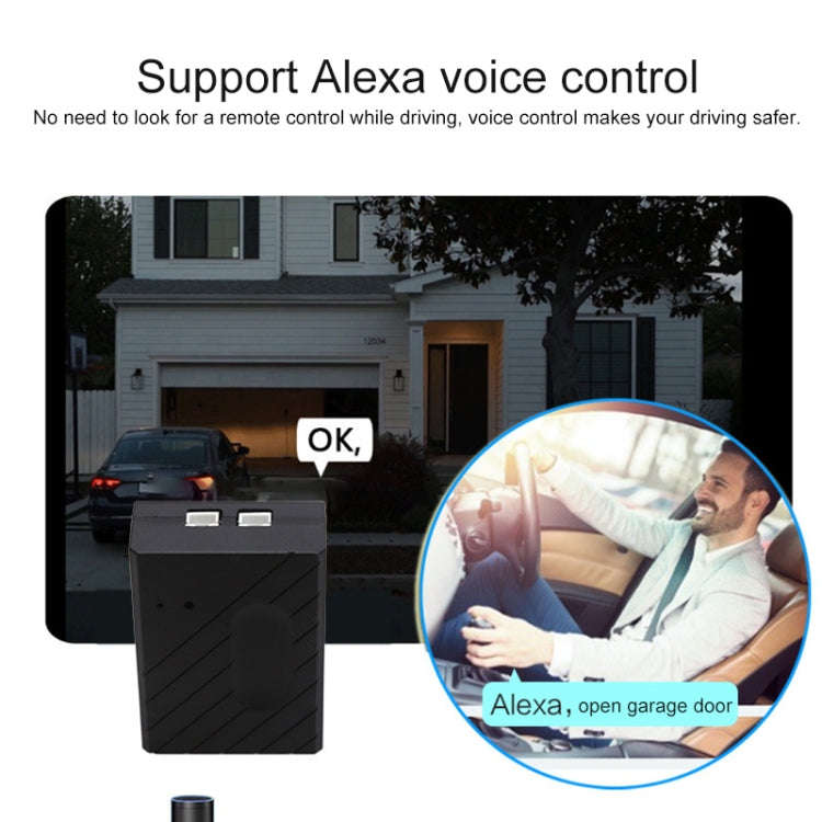 DY-CK400A Garage Door Switch Wireless WiFi Remote Controller, Support for Alexa Voice Control & A...