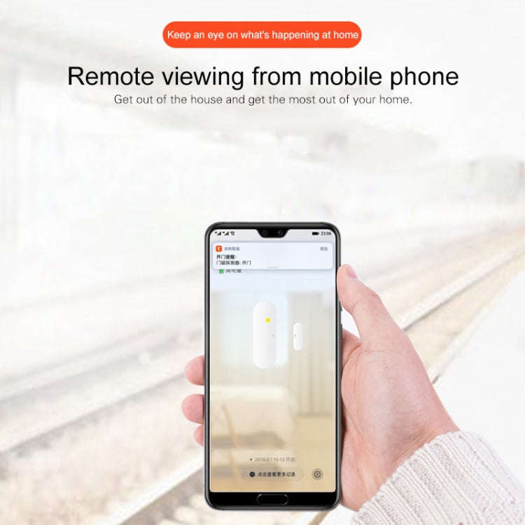 DY-MC400A WiFi Smart Linkage Home Door and Window Detector, Support Voice Control & APP Remote Co...
