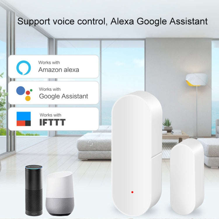DY-MC400A WiFi Smart Linkage Home Door and Window Detector, Support Voice Control & APP Remote Co...