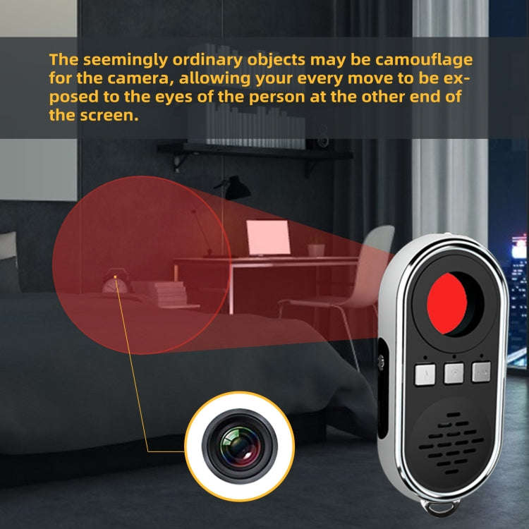 S200 Camera Detector with LED Flashlight (White)