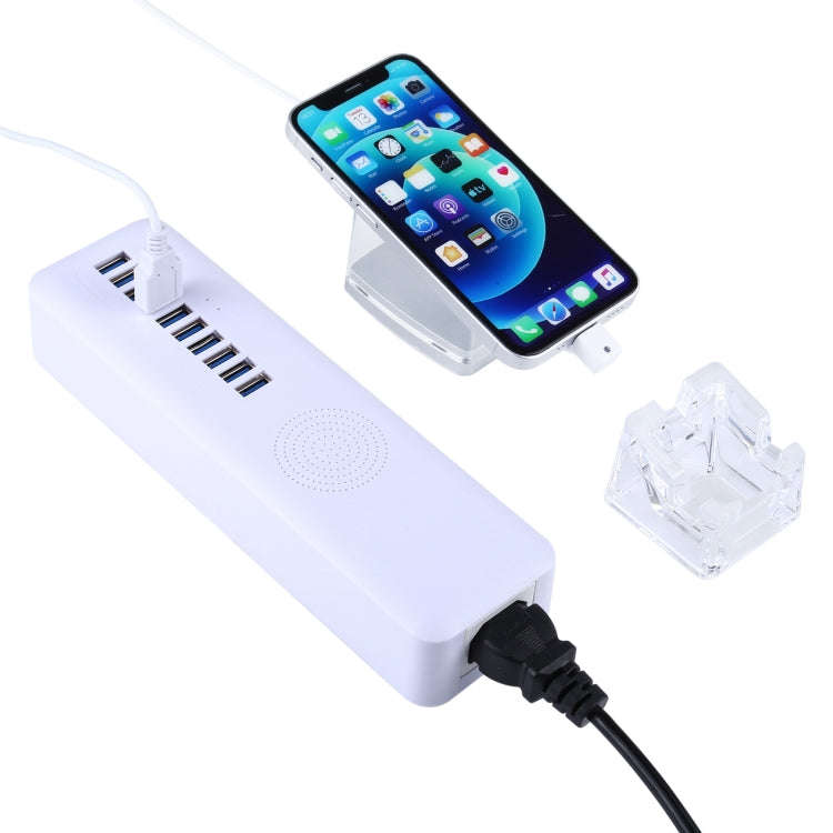Mult-Port Security HUB + Mobile Phone Anti-theft Alarm Display Stand with Remote Control & 8 Pin ...