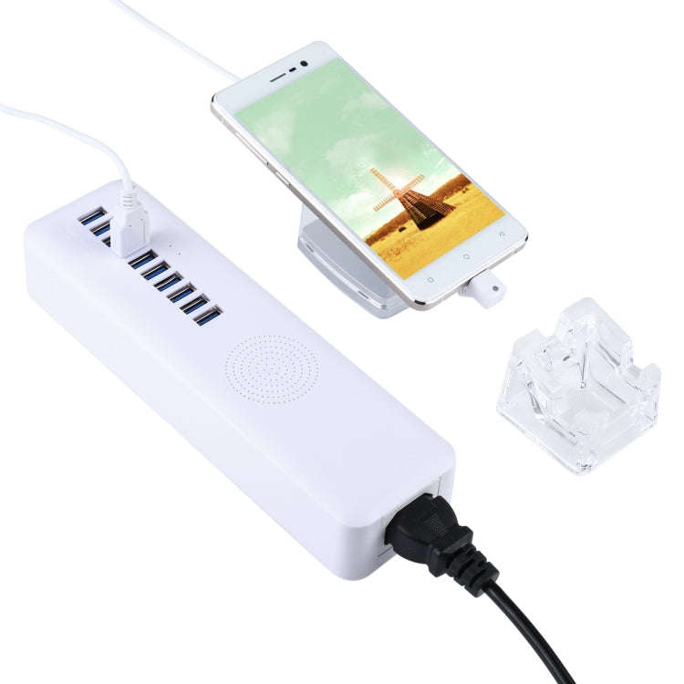 Mult-Port Security HUB + Mobile Phone Anti-theft Alarm Display Stand with Remote Control for Mobi...
