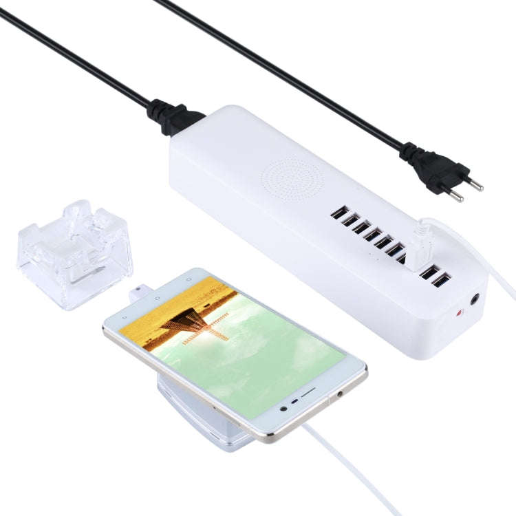 Mult-Port Security HUB + Mobile Phone Anti-theft Alarm Display Stand with Remote Control for Mobi...