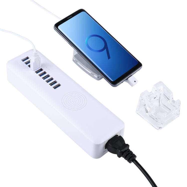 Mult-Port Security HUB + Mobile Phone Anti-theft Alarm Display Stand with Remote Control for Mobi...
