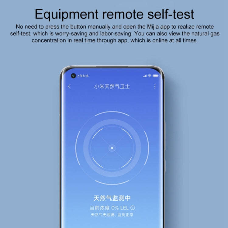 Original Xiaomi Smart Home Gas Alarm Sensor Detector, US Plug(White)